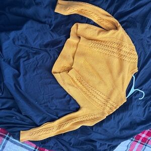 Volcom Mustard Crew Neck Sweater